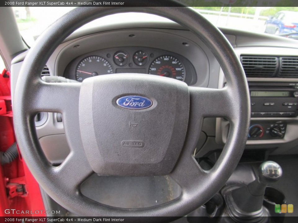 Medium Dark Flint Interior Steering Wheel for the 2008 Ford Ranger XLT SuperCab 4x4 #54218745