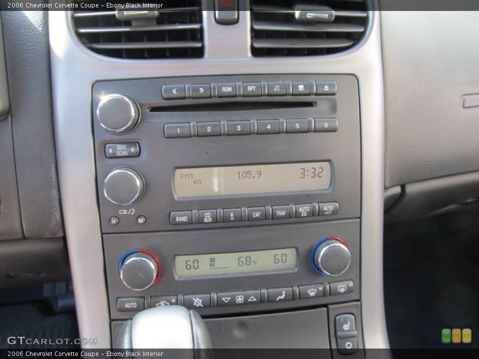 Ebony Black Interior Audio System for the 2006 Chevrolet Corvette Coupe #54218865