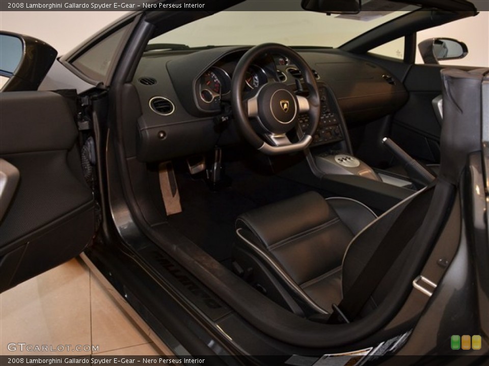 Nero Perseus Interior Photo for the 2008 Lamborghini Gallardo Spyder E-Gear #54219579