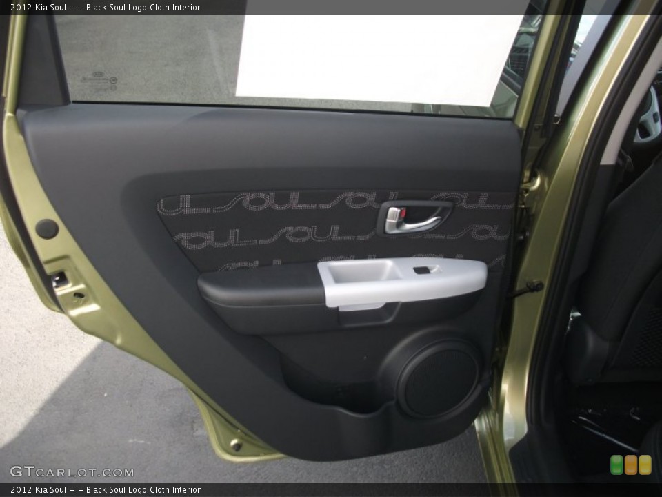 Black Soul Logo Cloth Interior Door Panel for the 2012 Kia Soul + #54220383