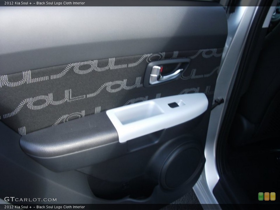 Black Soul Logo Cloth Interior Door Panel for the 2012 Kia Soul + #54220635