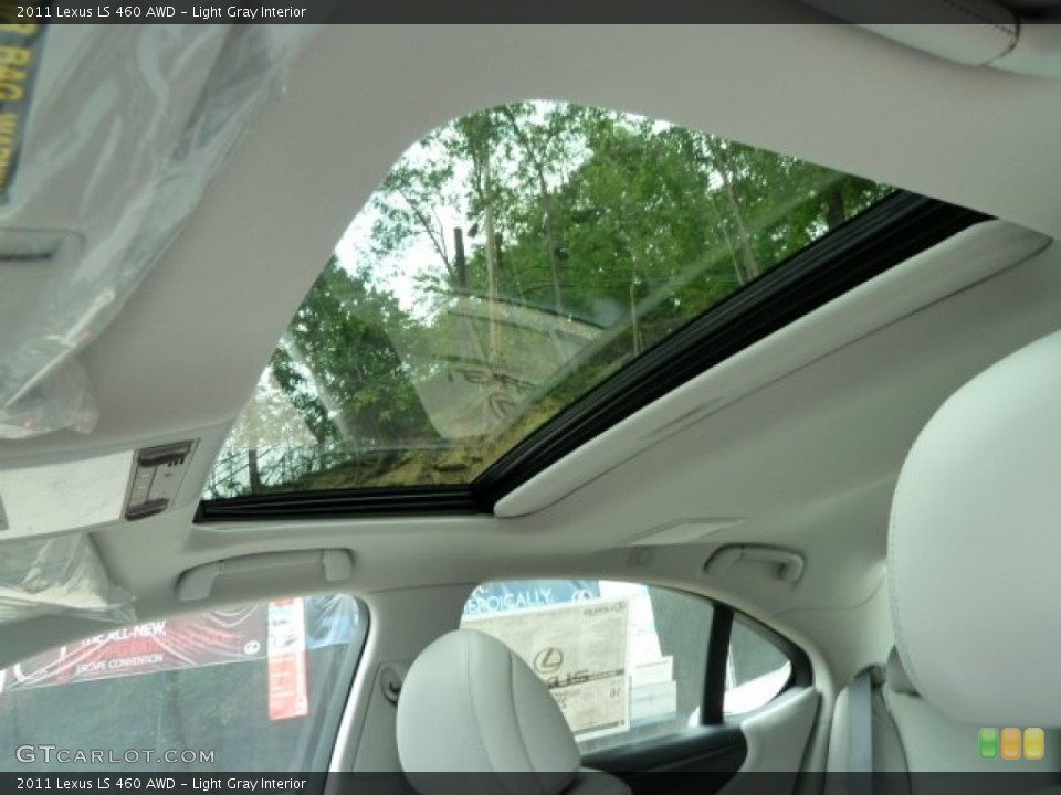 Light Gray Interior Sunroof for the 2011 Lexus LS 460 AWD #54220842