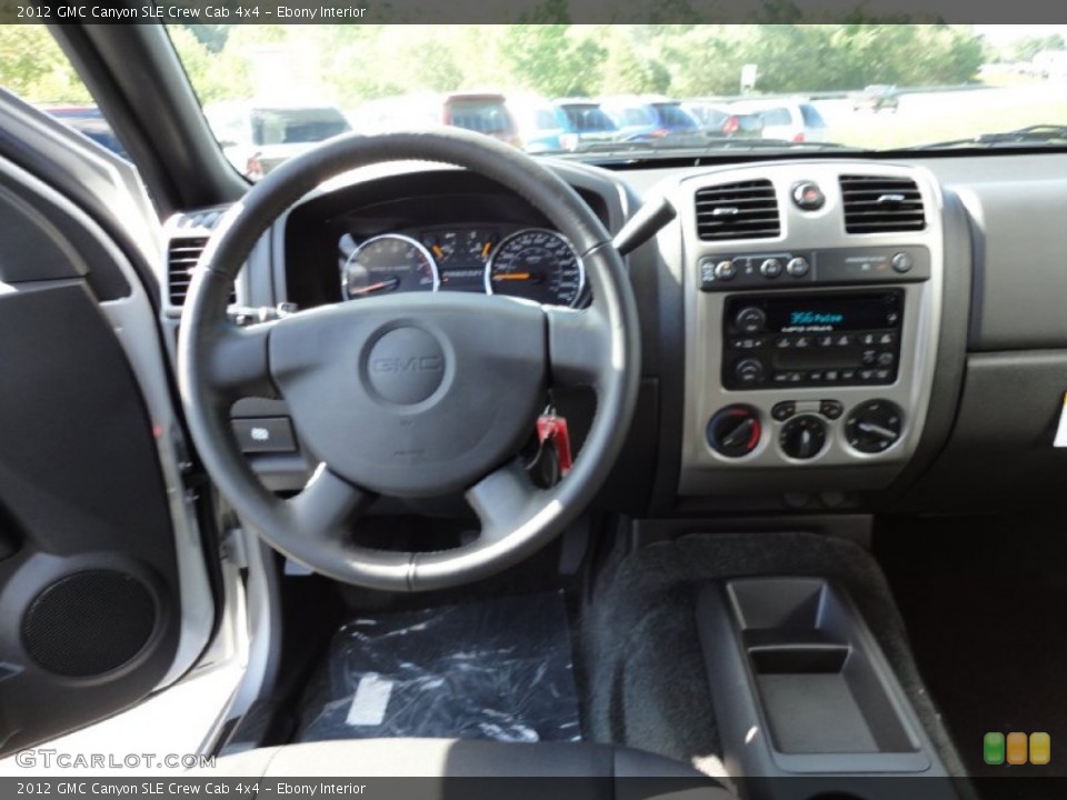 Ebony Interior Dashboard for the 2012 GMC Canyon SLE Crew Cab 4x4 #54221531