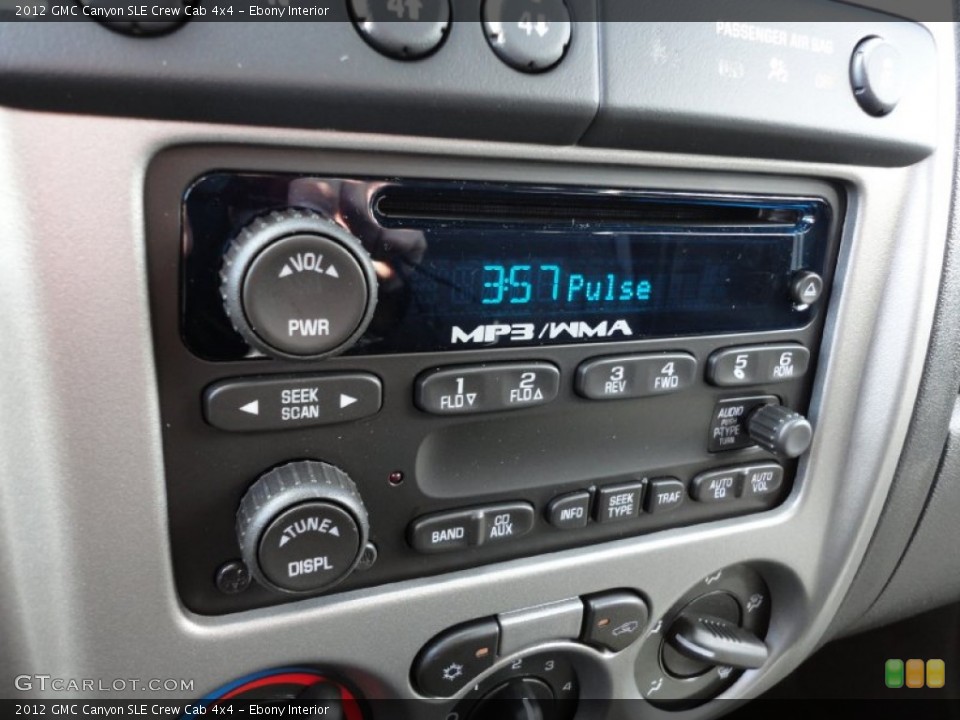 Ebony Interior Audio System for the 2012 GMC Canyon SLE Crew Cab 4x4 #54221565