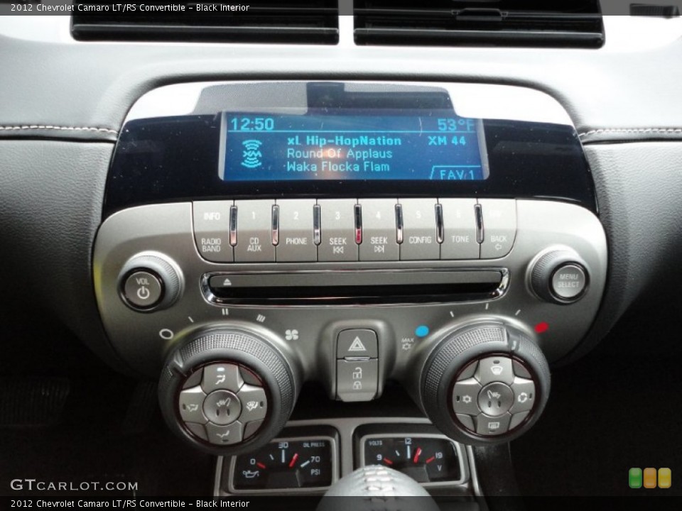 Black Interior Audio System for the 2012 Chevrolet Camaro LT/RS Convertible #54222462