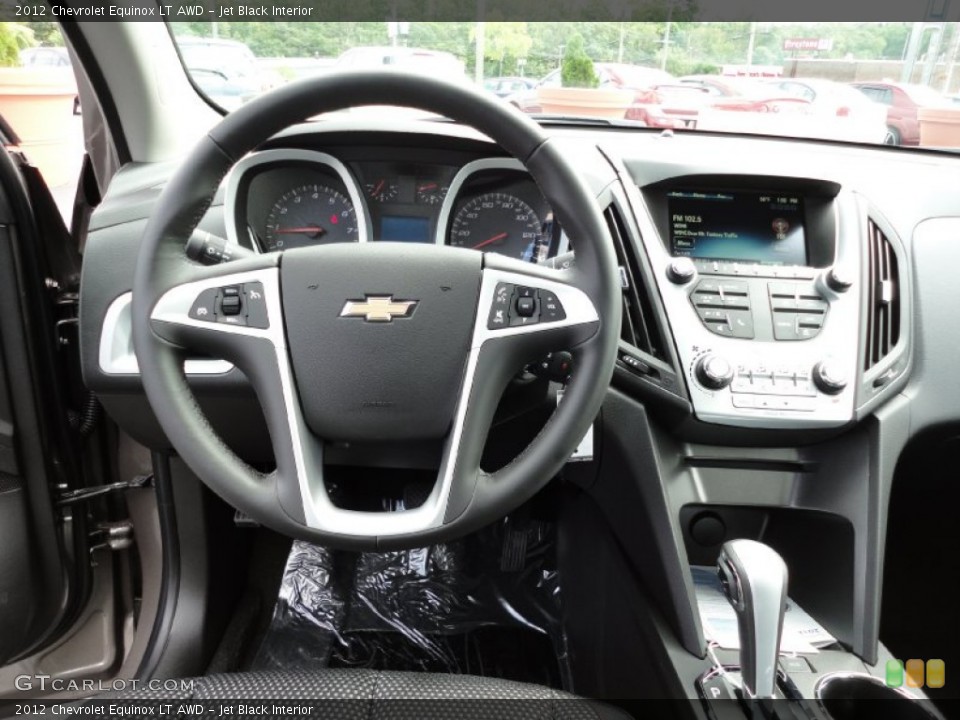 Jet Black Interior Dashboard for the 2012 Chevrolet Equinox LT AWD #54222545