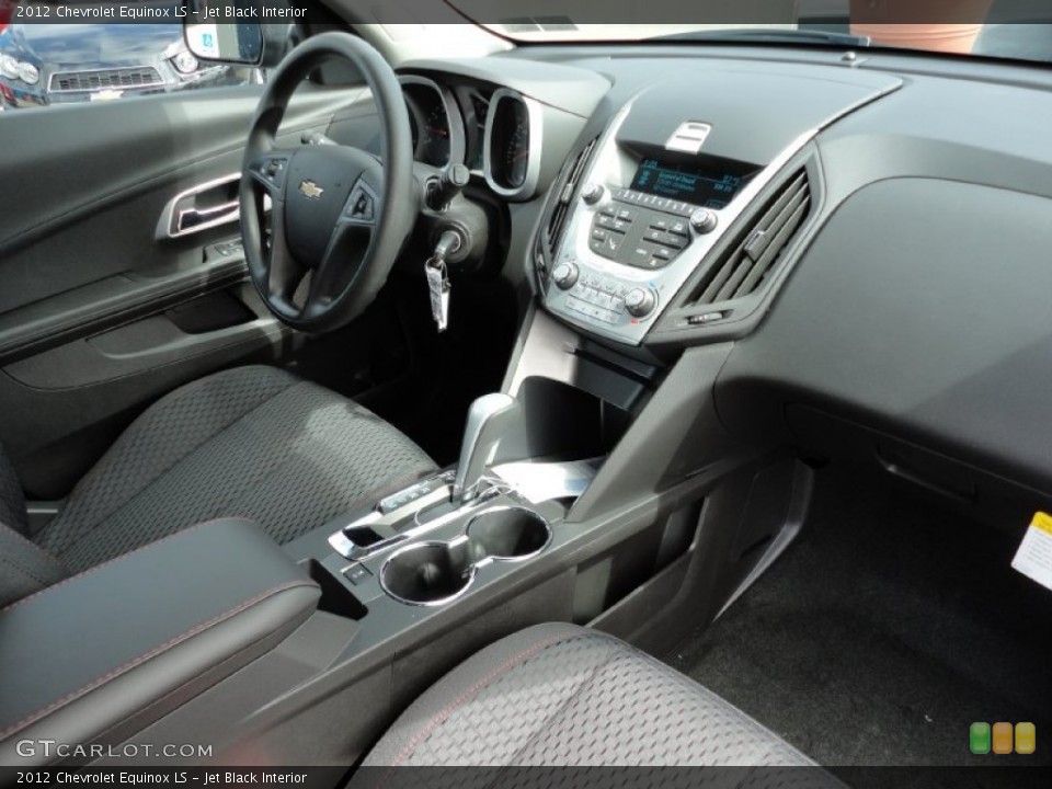 Jet Black Interior Dashboard for the 2012 Chevrolet Equinox LS #54222939