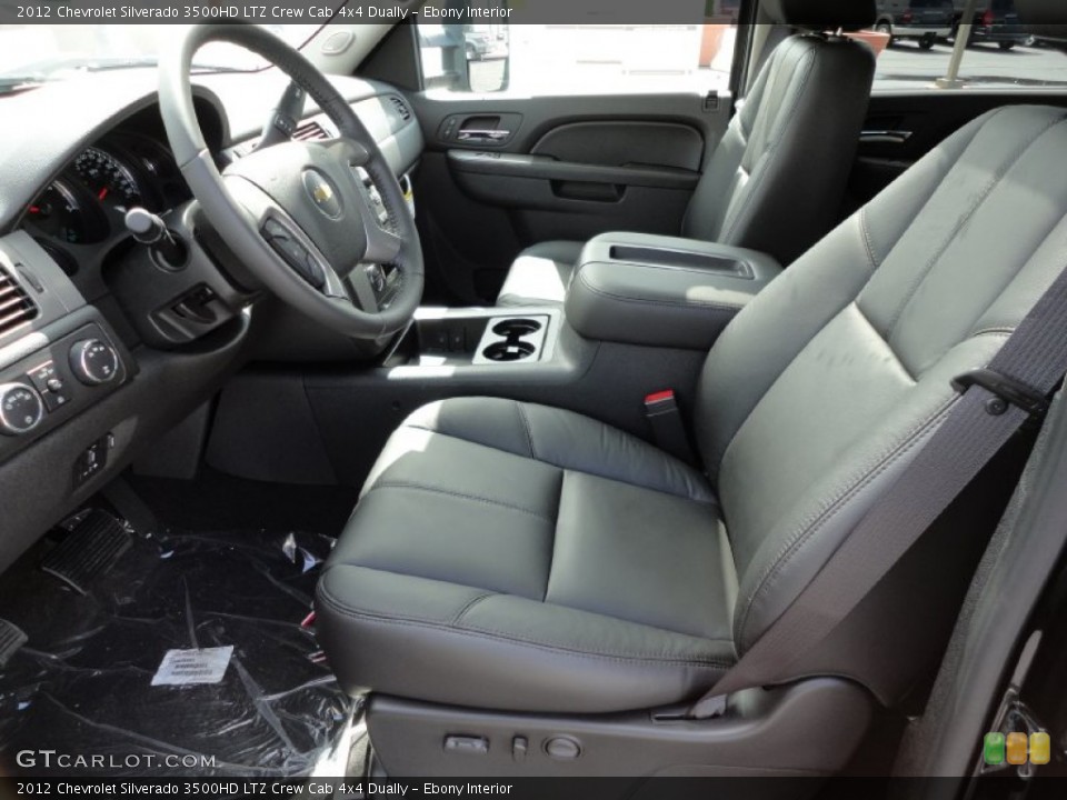 Ebony Interior Photo for the 2012 Chevrolet Silverado 3500HD LTZ Crew Cab 4x4 Dually #54223155
