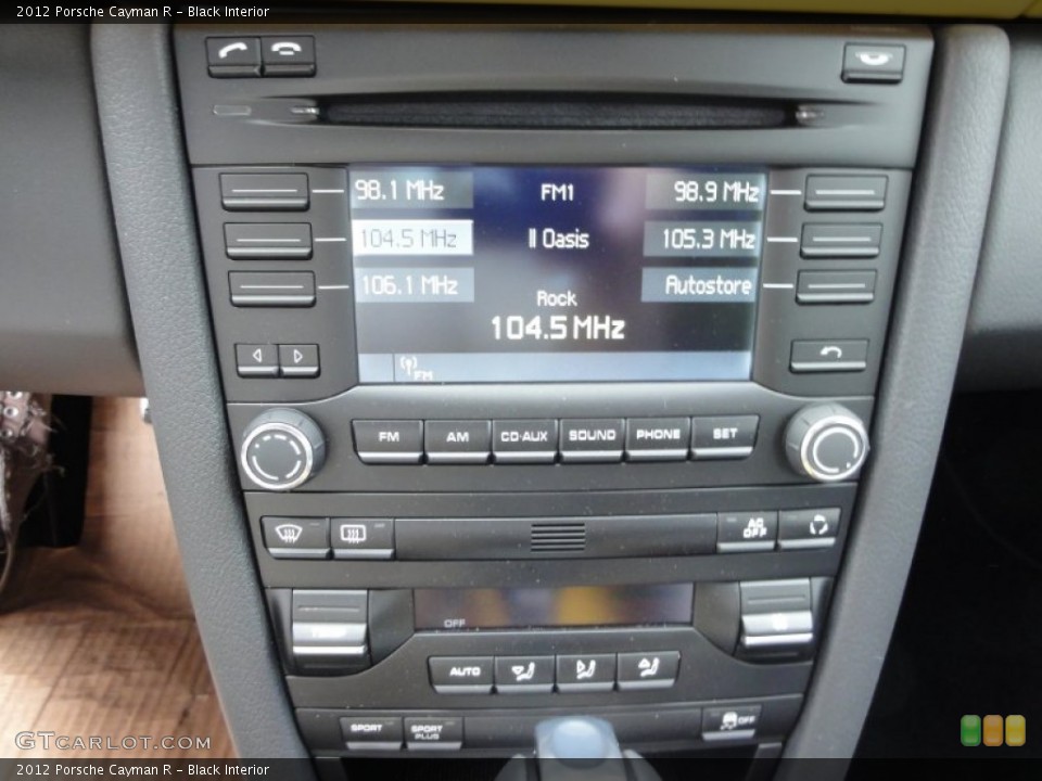 Black Interior Controls for the 2012 Porsche Cayman R #54227058