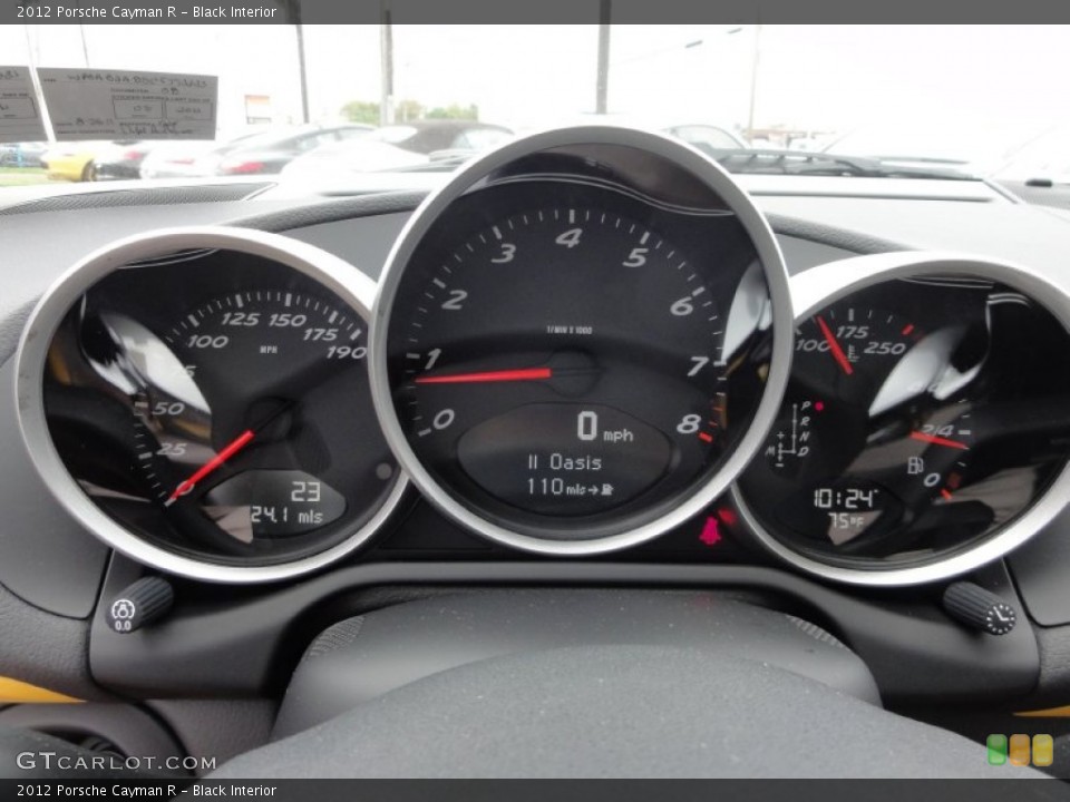 Black Interior Gauges for the 2012 Porsche Cayman R #54227070