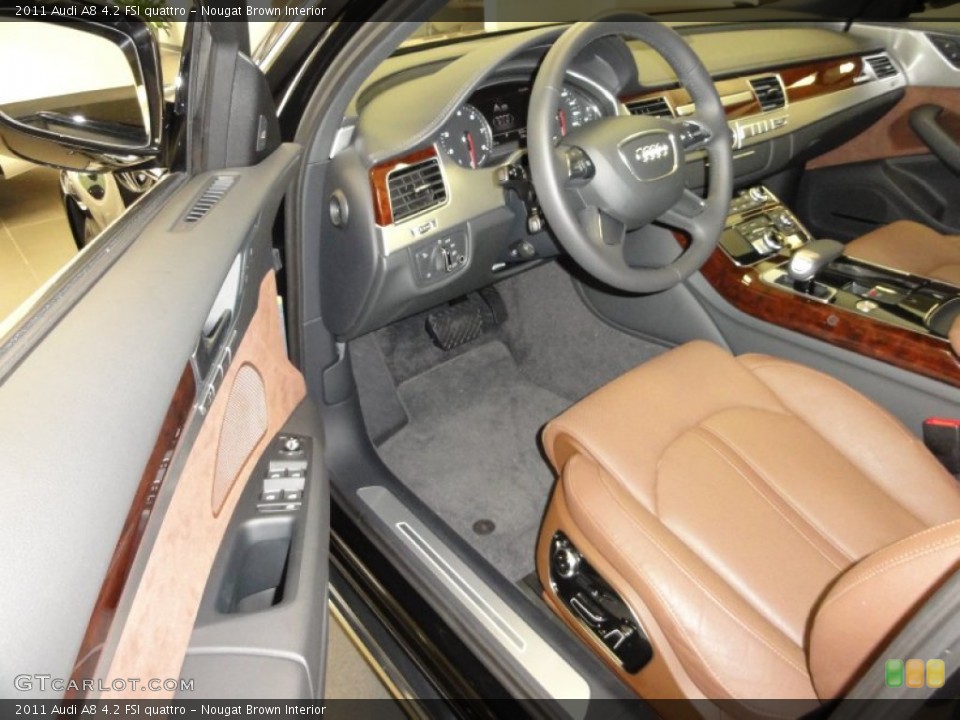 Nougat Brown Interior Photo for the 2011 Audi A8 4.2 FSI quattro #54227604