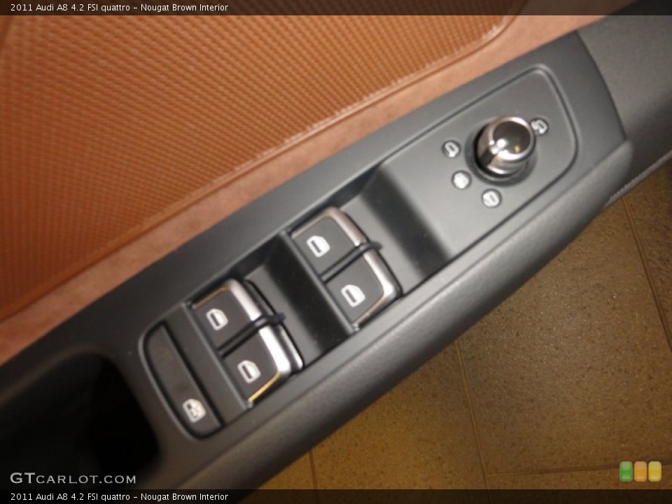 Nougat Brown Interior Controls for the 2011 Audi A8 4.2 FSI quattro #54227616