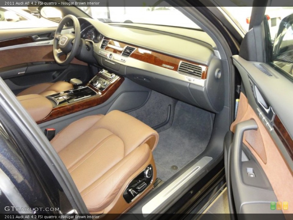 Nougat Brown Interior Dashboard for the 2011 Audi A8 4.2 FSI quattro #54227634