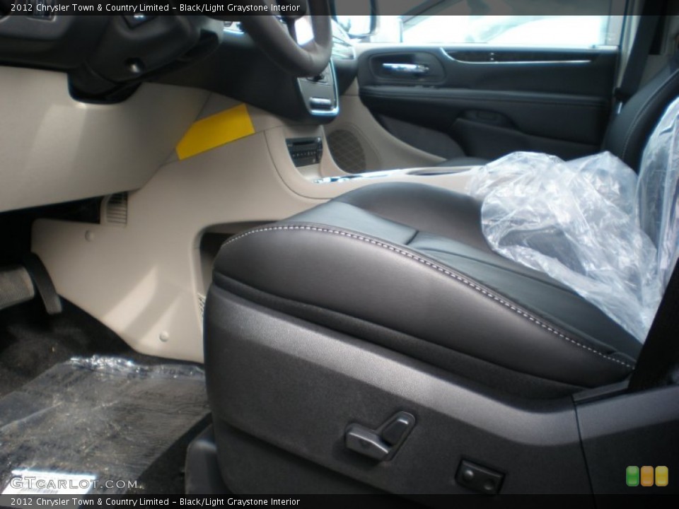 Black/Light Graystone Interior Photo for the 2012 Chrysler Town & Country Limited #54228807
