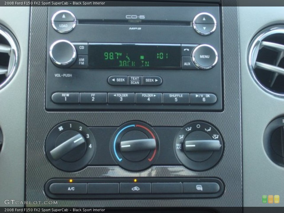 Black Sport Interior Audio System for the 2008 Ford F150 FX2 Sport SuperCab #54229008