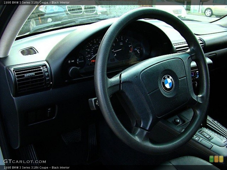 Black Interior Steering Wheel for the 1998 BMW 3 Series 318ti Coupe #54231711