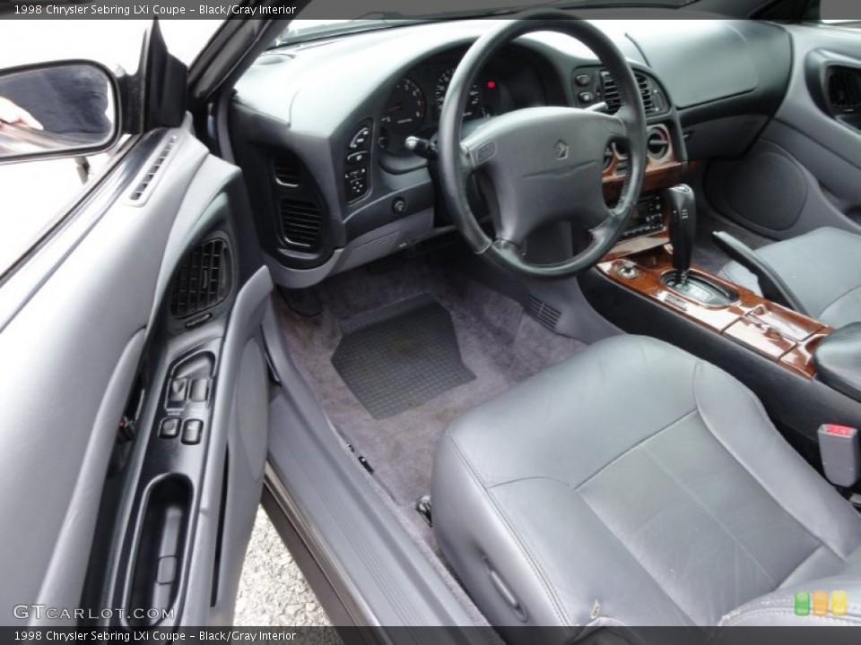 Black/Gray Interior Photo for the 1998 Chrysler Sebring LXi Coupe #54232698