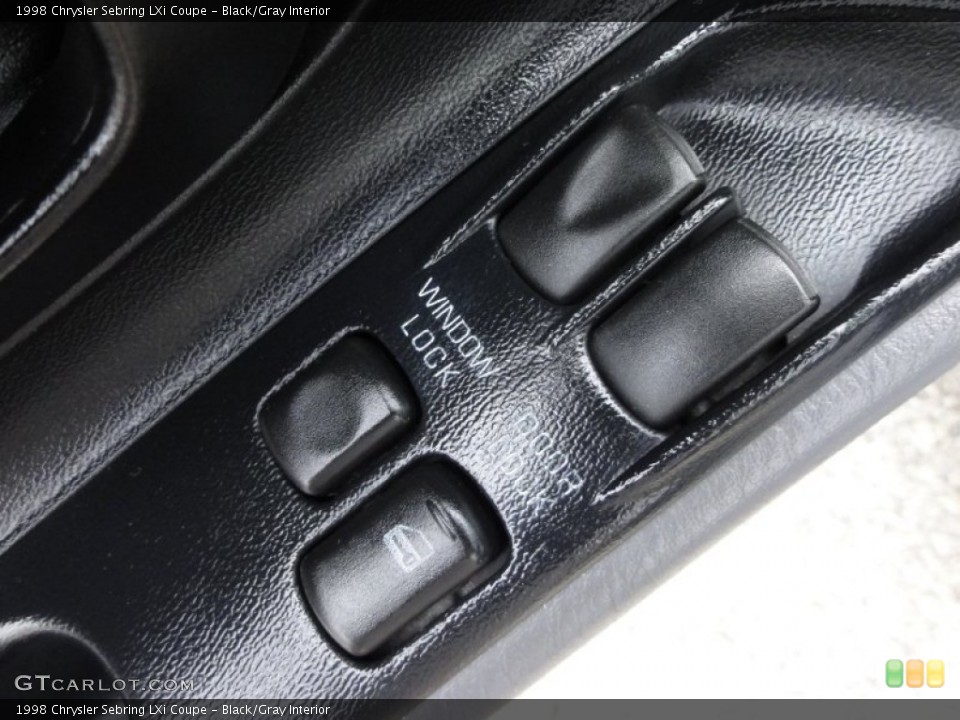 Black/Gray Interior Controls for the 1998 Chrysler Sebring LXi Coupe #54232722