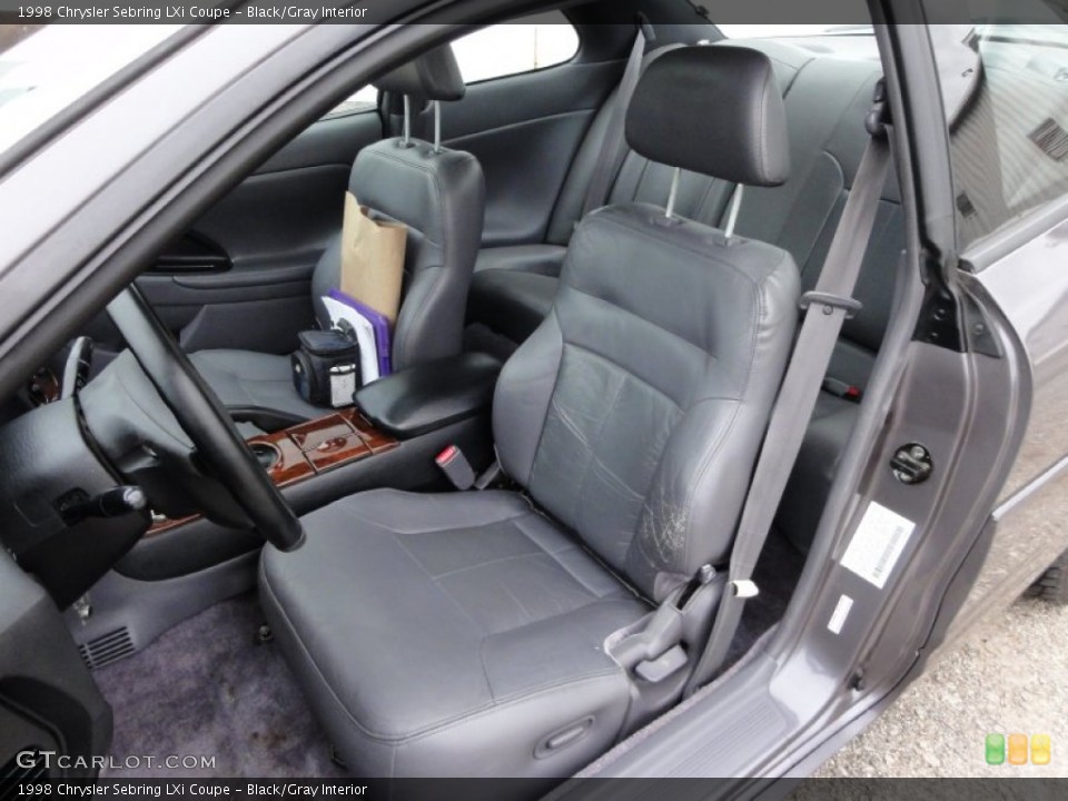 Black/Gray Interior Photo for the 1998 Chrysler Sebring LXi Coupe #54232739