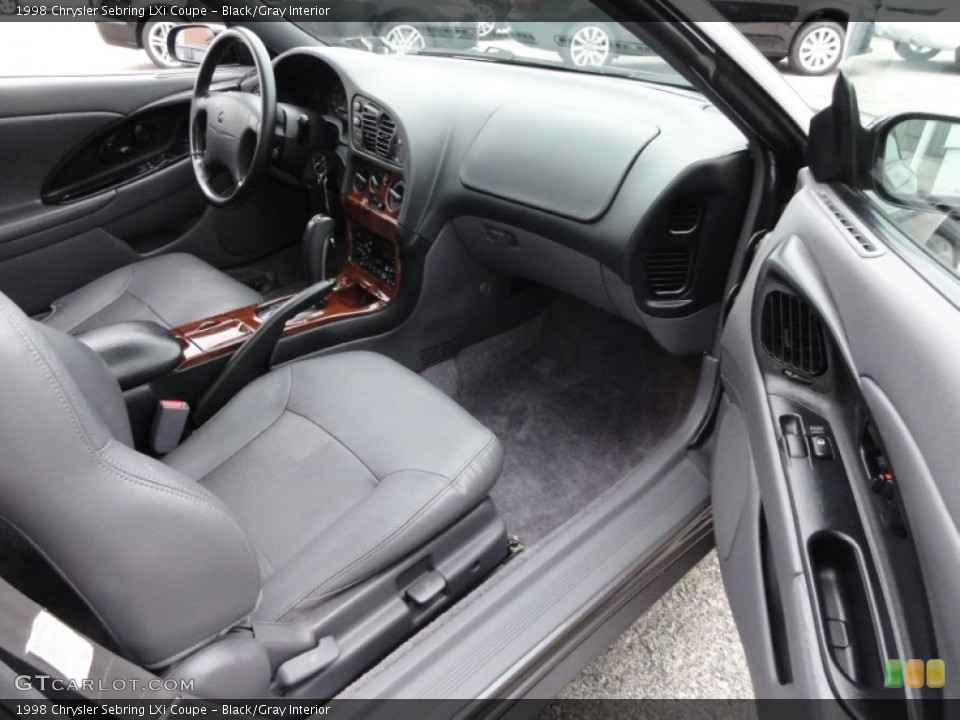 Black/Gray Interior Dashboard for the 1998 Chrysler Sebring LXi Coupe #54232755