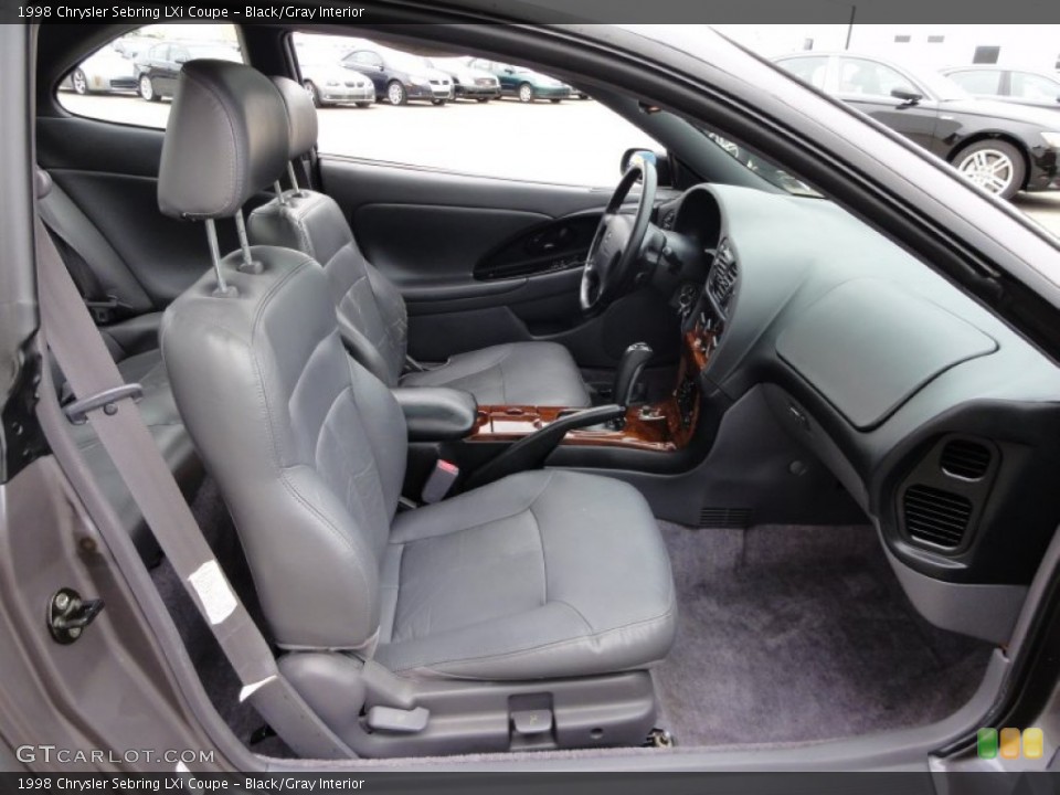 Black/Gray Interior Photo for the 1998 Chrysler Sebring LXi Coupe #54232776