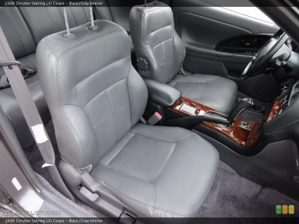 Black/Gray Interior Photo for the 1998 Chrysler Sebring LXi Coupe #54232785