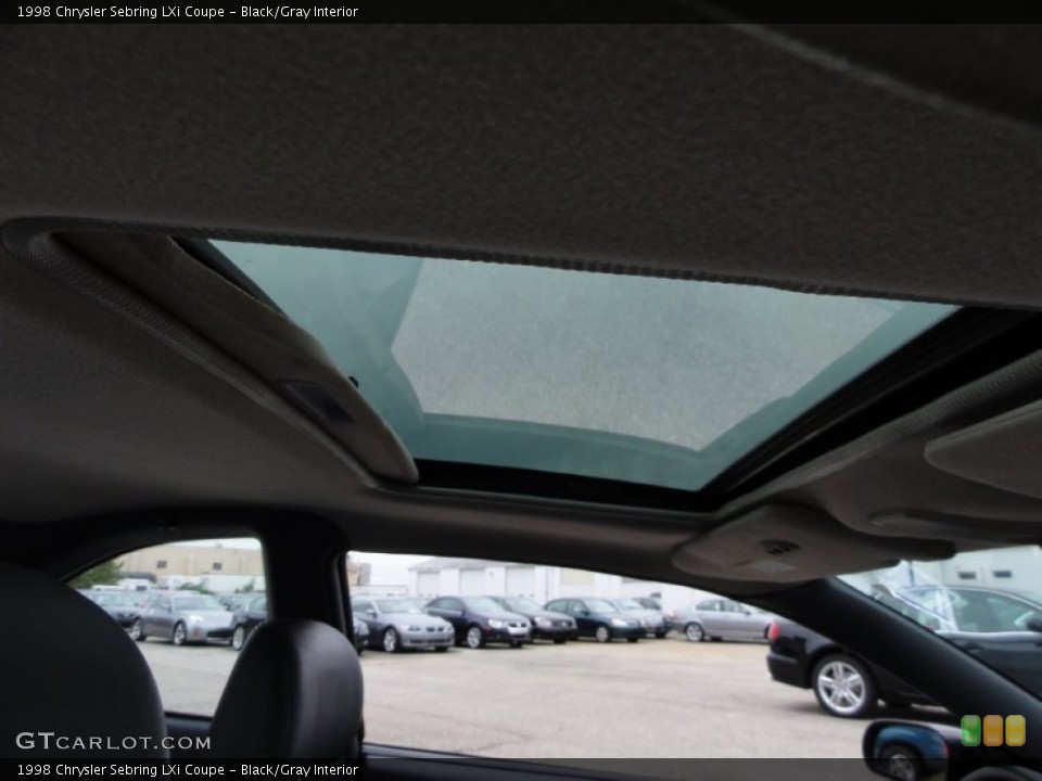 Black/Gray Interior Sunroof for the 1998 Chrysler Sebring LXi Coupe #54232794