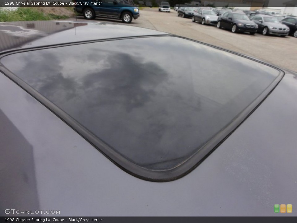 Black/Gray Interior Sunroof for the 1998 Chrysler Sebring LXi Coupe #54232802