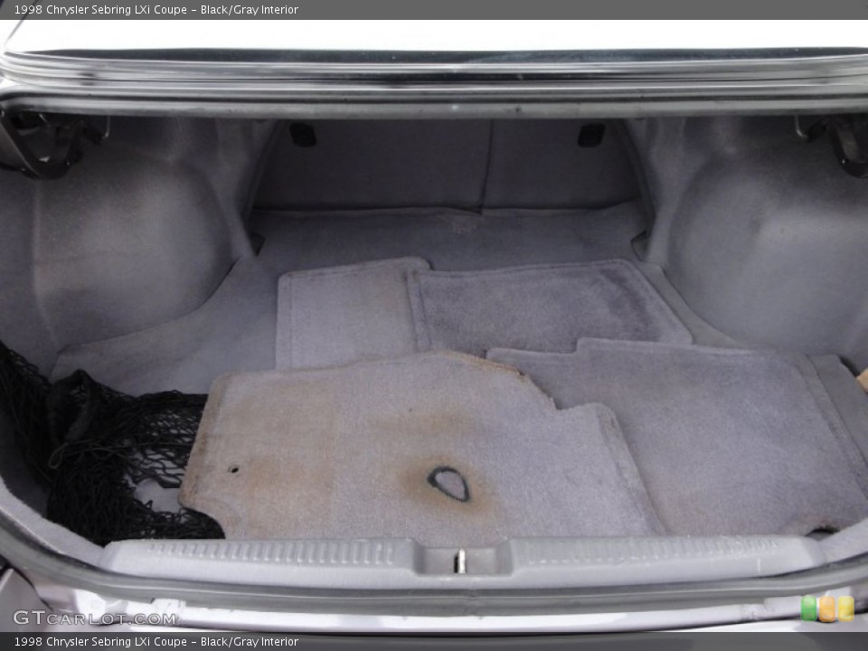 Black/Gray Interior Trunk for the 1998 Chrysler Sebring LXi Coupe #54232840