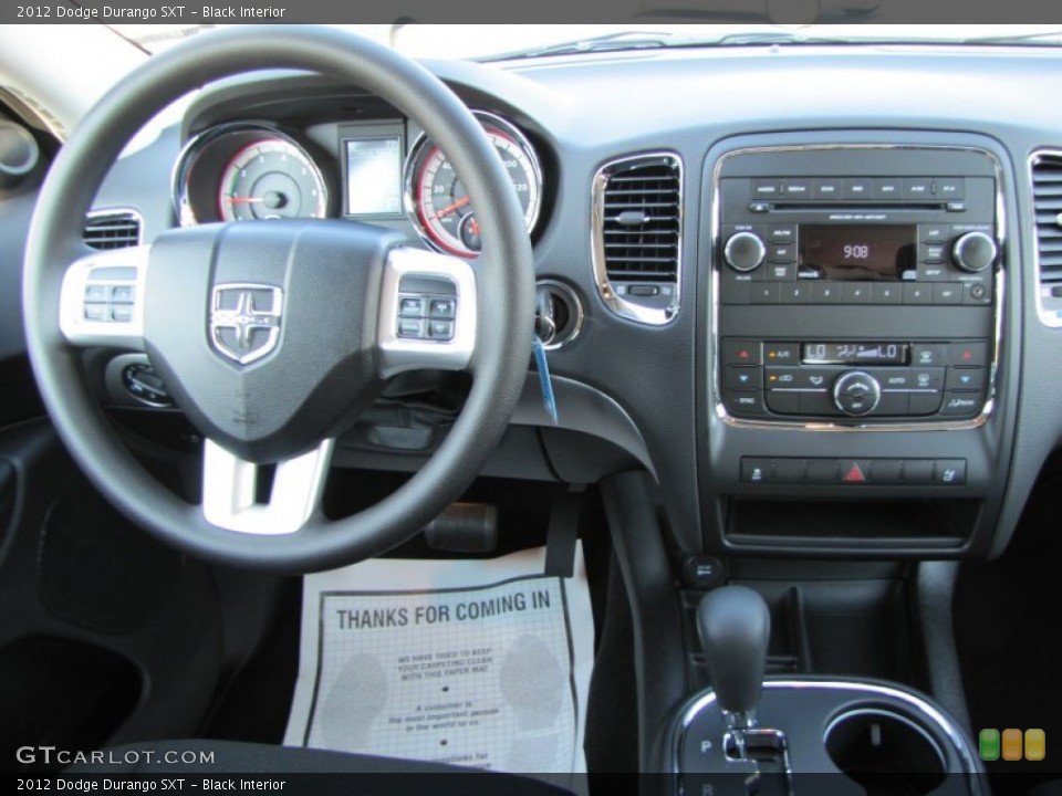 Black Interior Dashboard for the 2012 Dodge Durango SXT #54233778