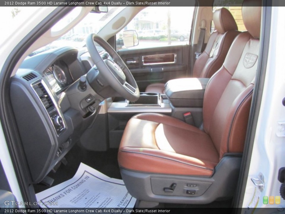Dark Slate/Russet Interior Photo for the 2012 Dodge Ram 3500 HD Laramie Longhorn Crew Cab 4x4 Dually #54233871