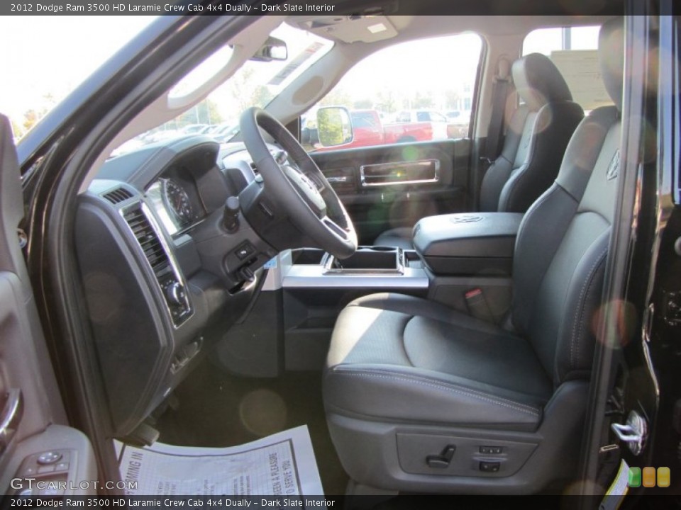 Dark Slate Interior Photo for the 2012 Dodge Ram 3500 HD Laramie Crew Cab 4x4 Dually #54234115