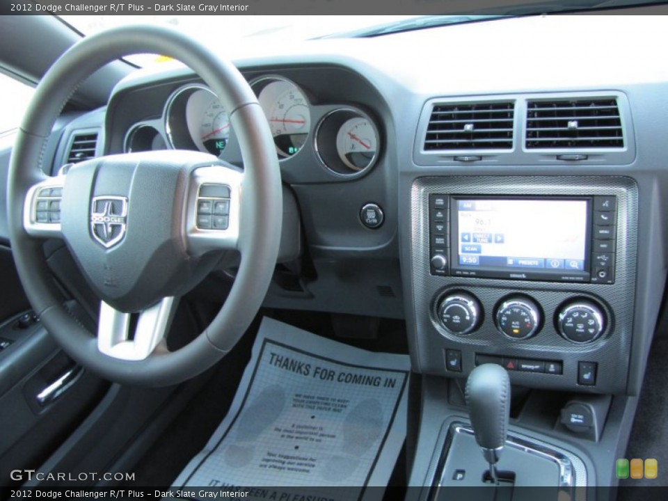 Dark Slate Gray Interior Dashboard for the 2012 Dodge Challenger R/T Plus #54234702