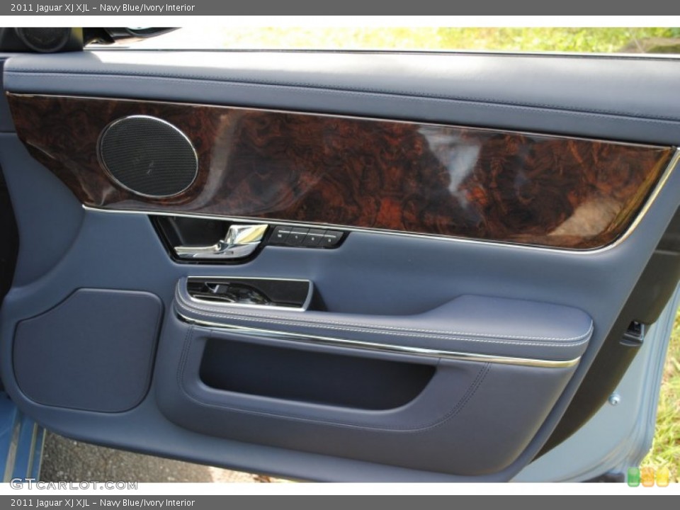 Navy Blue/Ivory Interior Door Panel for the 2011 Jaguar XJ XJL #54234870