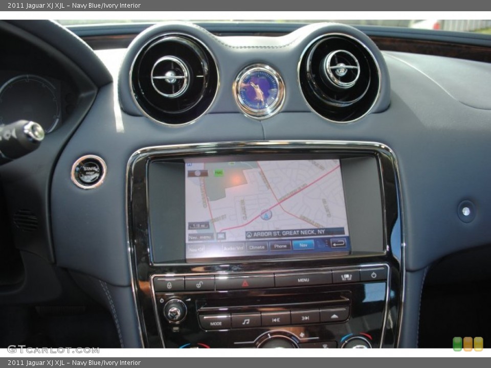 Navy Blue/Ivory Interior Navigation for the 2011 Jaguar XJ XJL #54234972