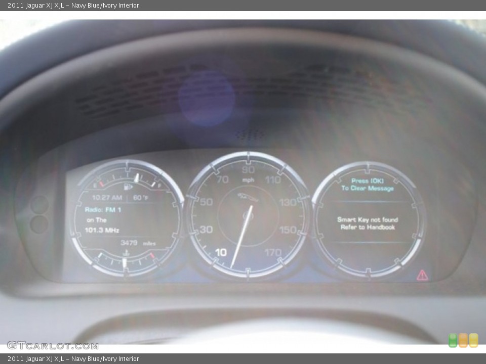 Navy Blue/Ivory Interior Gauges for the 2011 Jaguar XJ XJL #54234990