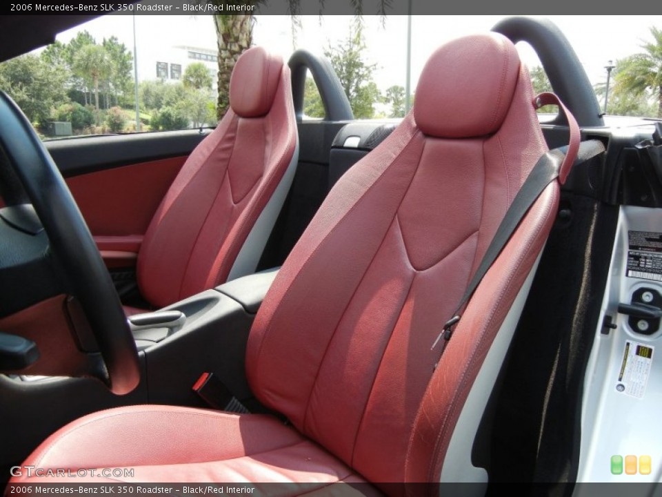 Black/Red Interior Photo for the 2006 Mercedes-Benz SLK 350 Roadster #54236826