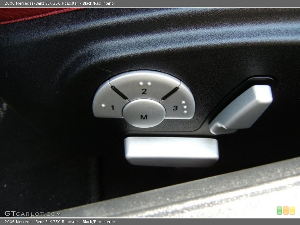Black/Red Interior Controls for the 2006 Mercedes-Benz SLK 350 Roadster #54236829