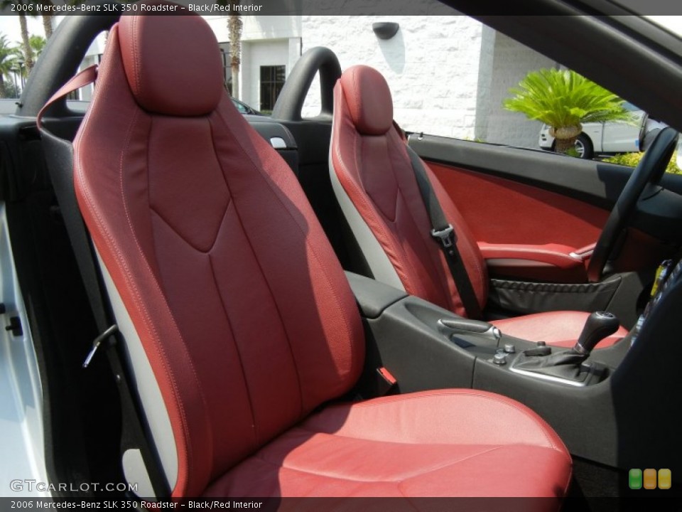 Black/Red 2006 Mercedes-Benz SLK Interiors