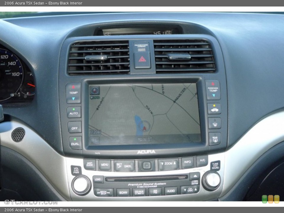 Ebony Black Interior Navigation for the 2006 Acura TSX Sedan #54239631