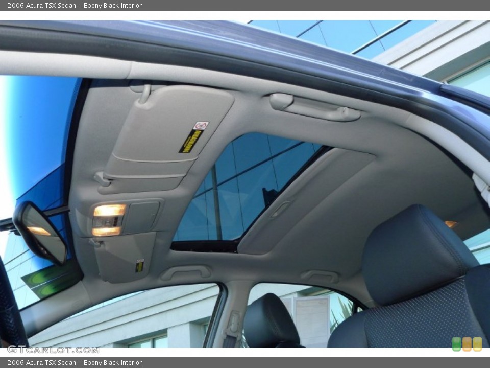 Ebony Black Interior Sunroof for the 2006 Acura TSX Sedan #54239686