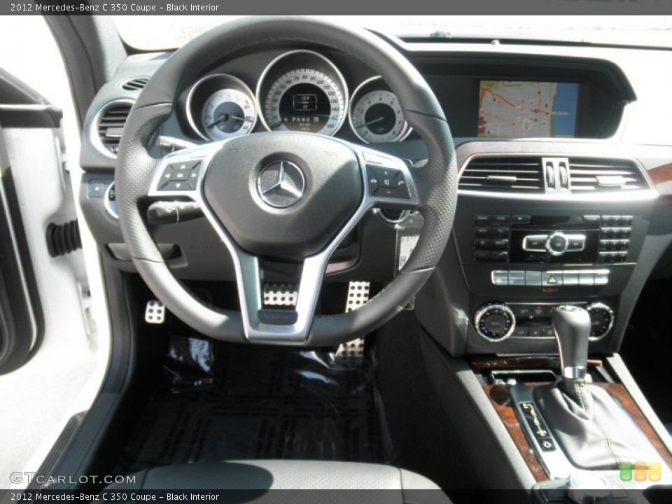 Black Interior Dashboard for the 2012 Mercedes-Benz C 350 Coupe #54240947