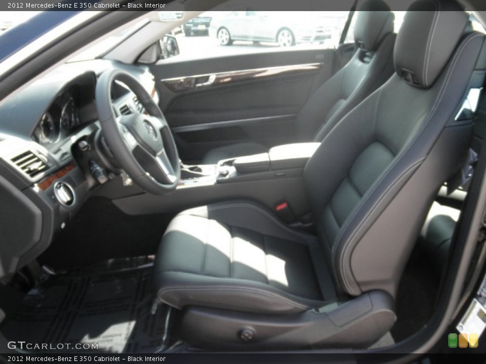 Black Interior Photo for the 2012 Mercedes-Benz E 350 Cabriolet #54241020