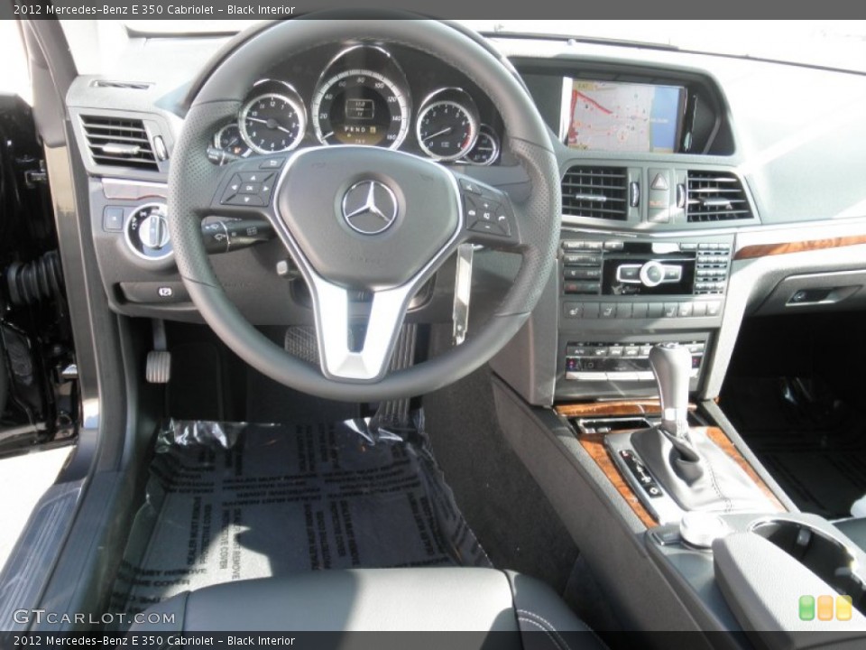 Black Interior Dashboard for the 2012 Mercedes-Benz E 350 Cabriolet #54241035