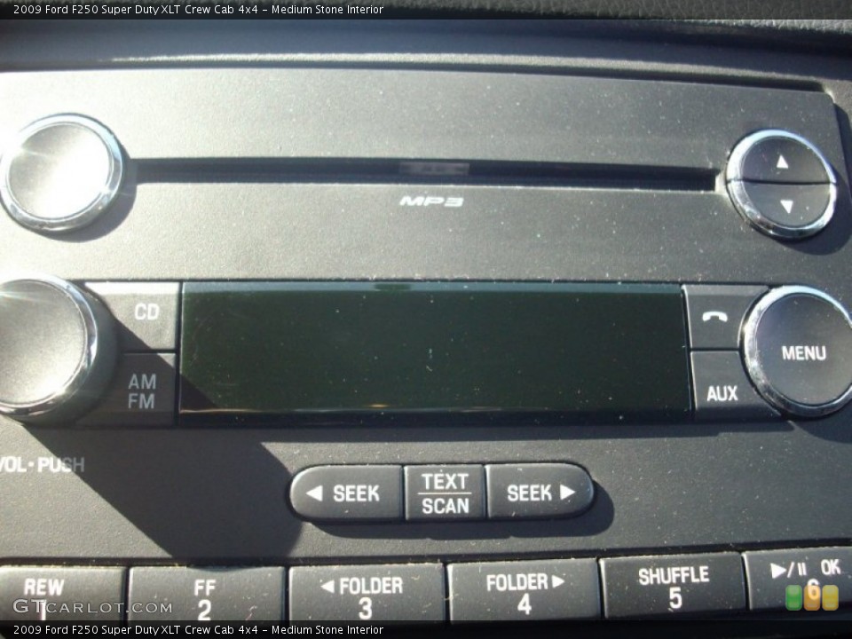 Medium Stone Interior Audio System for the 2009 Ford F250 Super Duty XLT Crew Cab 4x4 #54242246