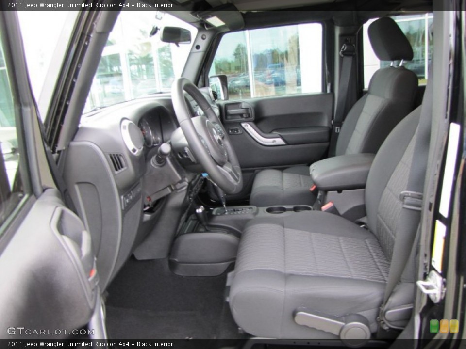 Black Interior Photo for the 2011 Jeep Wrangler Unlimited Rubicon 4x4 #54242459