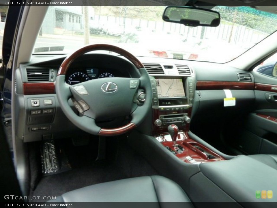 Black Interior Dashboard for the 2011 Lexus LS 460 AWD #54244589