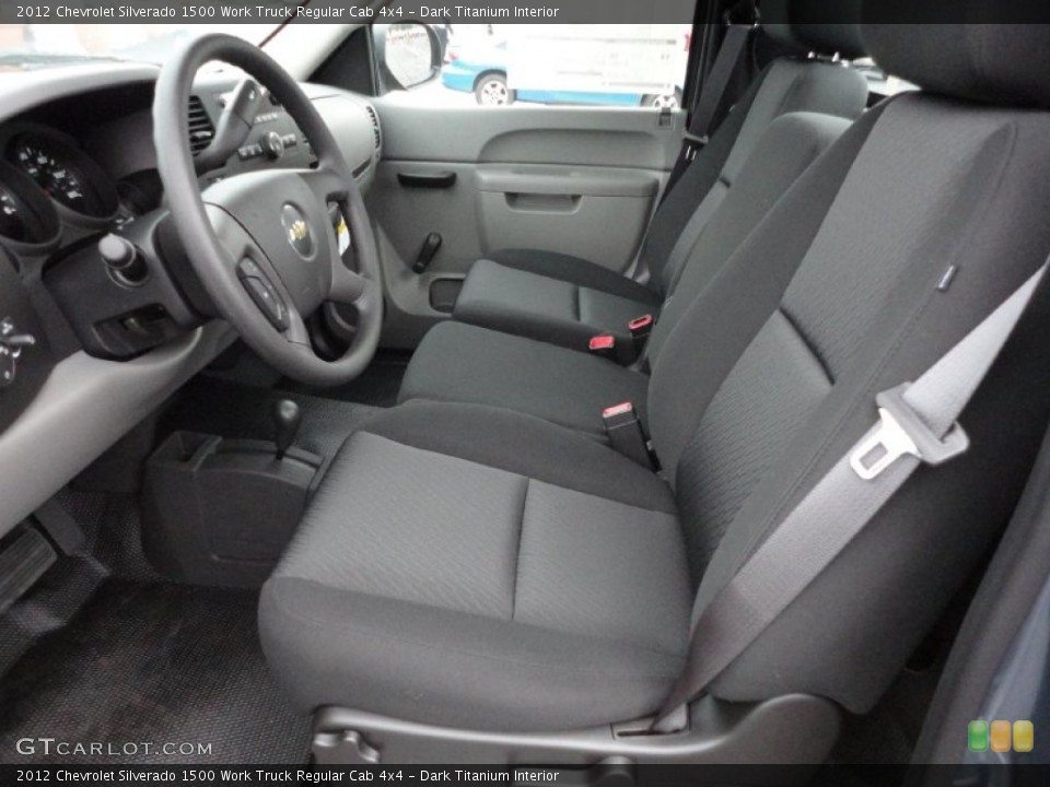 Dark Titanium Interior Photo for the 2012 Chevrolet Silverado 1500 Work Truck Regular Cab 4x4 #54246497