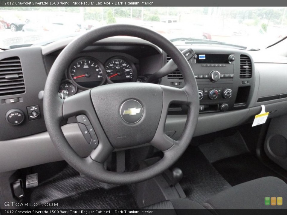 Dark Titanium Interior Dashboard for the 2012 Chevrolet Silverado 1500 Work Truck Regular Cab 4x4 #54246506