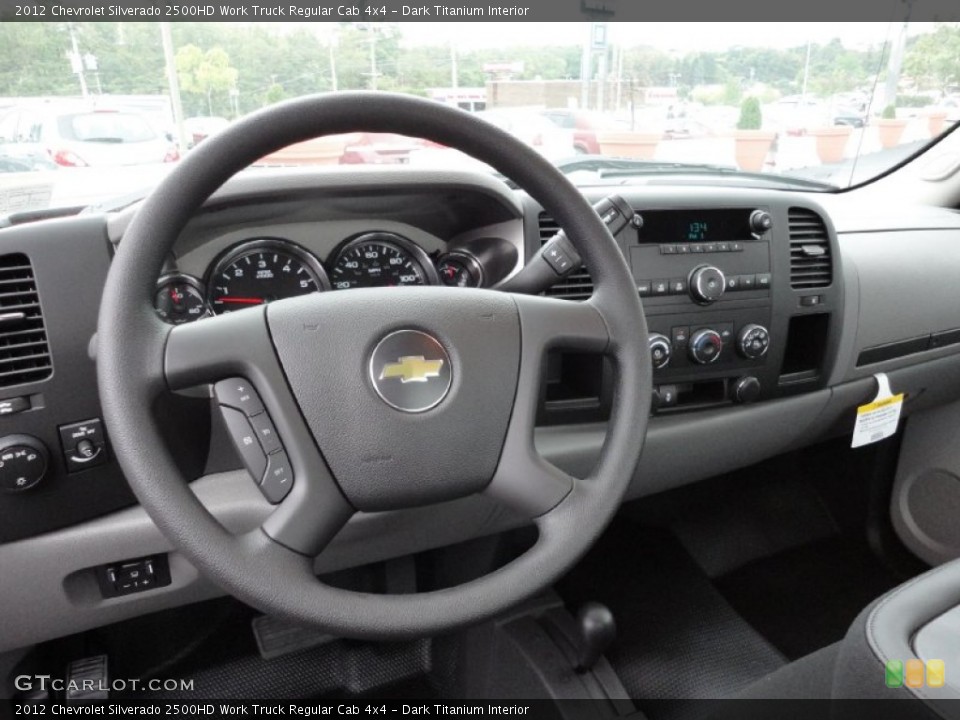Dark Titanium Interior Steering Wheel for the 2012 Chevrolet Silverado 2500HD Work Truck Regular Cab 4x4 #54246671